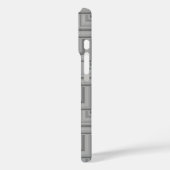 Grijze vierkante schalen Case-Mate iPhone case (Achterkant / Links)