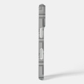 Grijze vierkante schalen Case-Mate iPhone case (Achterkant / Rechts)