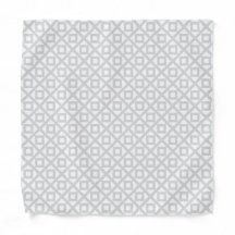 Grijze Vierkanten Patroon Bandana