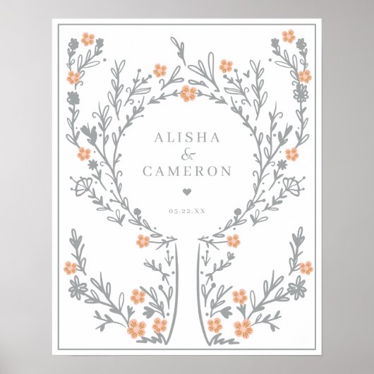 Grijze vingerafdrukstructuur Weddenschap Poster (Voorkant)