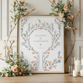 Grijze vingerafdrukstructuur Weddenschap Poster