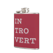 Grijze vinylkolf met introvert. heupfles (Links)