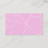 Grijze viool op roze marmer visitekaartje (Achterkant)