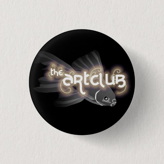 Grijze vis Button (Voorkant)