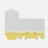 Grijze visdoos bedankdoosjes (Uitgevouwen)