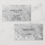 Grijze Visitekaartje van Graniet (Voorkant / Achterkant)