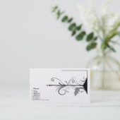 Grijze Visitekaartjes Design (Staand voorkant)