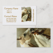 Grijze Visitekaartjes met uiteinden (Voorkant / Achterkant)