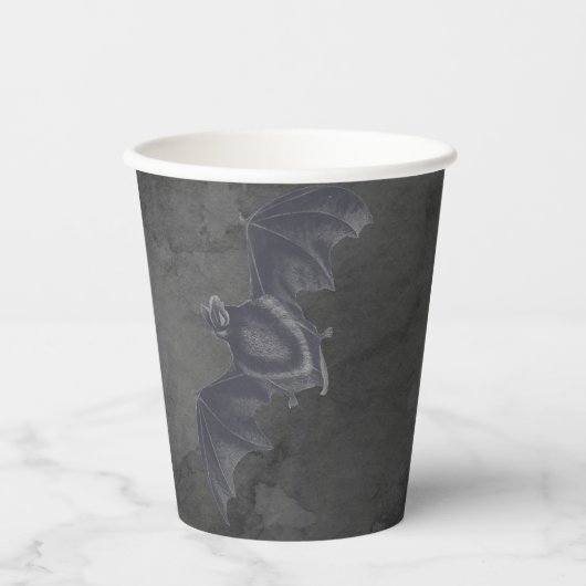  Grijze vliegband op grijze textuur Papieren Bekers (Voorkant)