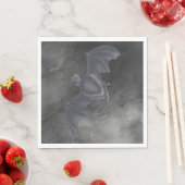 Grijze vliegband op grijze textuur Servet (Insitu)