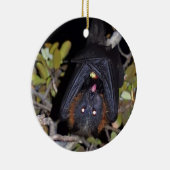 Grijze vliegende vos keramisch ornament (Rechts)