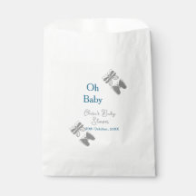 Grijze vlinder blauwe baby shower oh baby modern e