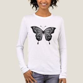 Grijze Vlinder T-Shirt -