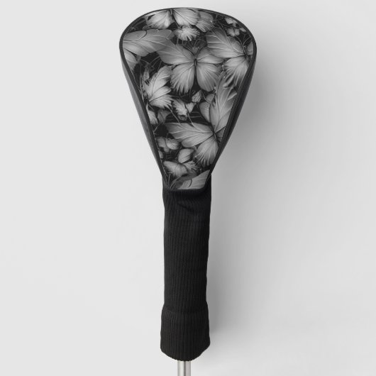 Grijze vlinders Print Golfheadcover (Voorkant)