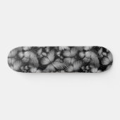 Grijze vlinders Print Persoonlijk Skateboard (Horizontaal)