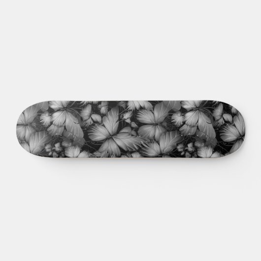 Grijze vlinders Print Persoonlijk Skateboard (Horizontaal)