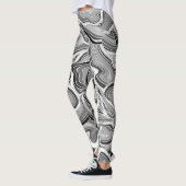 Grijze vloeistof leggings (Links)