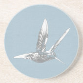 Grijze vogel Onderzetter (Voorkant)