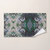 Grijze vogels bad handdoek (Handdoek)