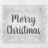 Grijze vorst Kerst Bier Etiket (Enkel label)