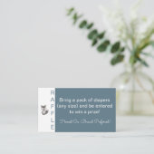 Grijze vos - Baby shower dikker ritme Informatiekaartje (Staand voorkant)