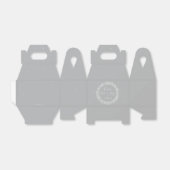 Grijze Vredesliefde + Vreugde kerstverlichting Bedankdoosjes (Uitgevouwen)