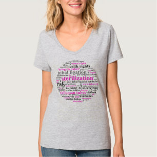 Grijze vrouwen "Sterilisatie Gezondheidsrechten" T T-shirt