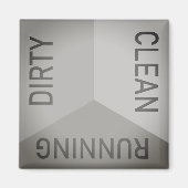 Grijze vuilreiniging van wasmachine, omkeerbaar magneet (Voorkant)