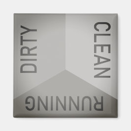 Grijze vuilreiniging van wasmachine, omkeerbaar magneet