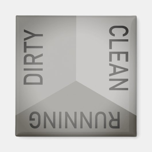 Grijze vuilreiniging van wasmachine, omkeerbaar magneet (Voorkant)