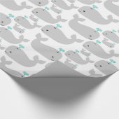 Grijze walserijdruk cadeaupapier (Hoek)