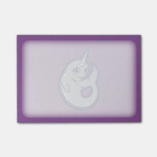 Grijze walvis met inkttekening post-it® notes