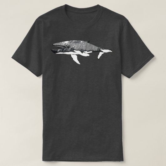 Grijze walvis t-shirt (Design voorkant)