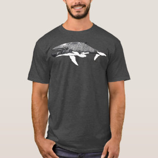 Grijze walvis t-shirt