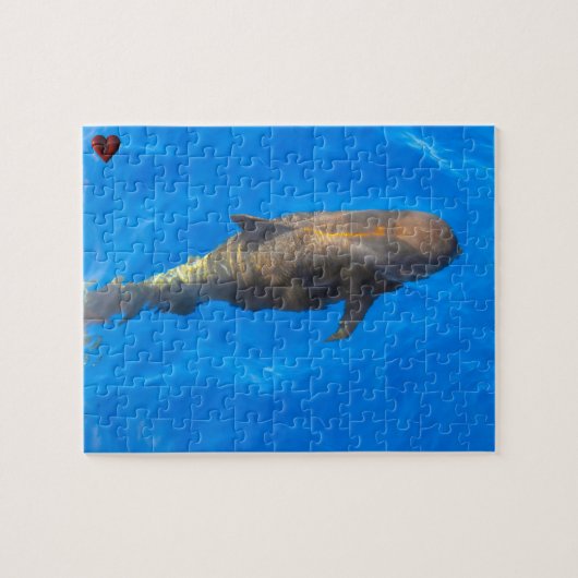 Grijze walvissen legpuzzel (Horizontaal)