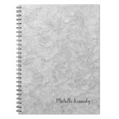 Grijze wand minimalistisch professioneel modern notitieboek (Voorkant)