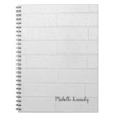 Grijze wand minimalistisch professioneel modern notitieboek (Voorkant)