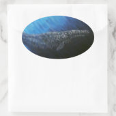 Grijze wand ovale sticker (Tas)