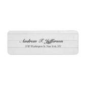 Grijze wandhandschrift — Uniek Etiket (Voorkant)