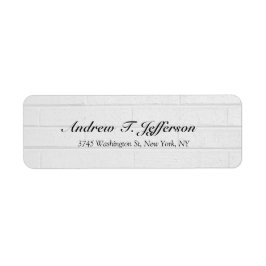 Grijze wandhandschrift — Uniek Etiket