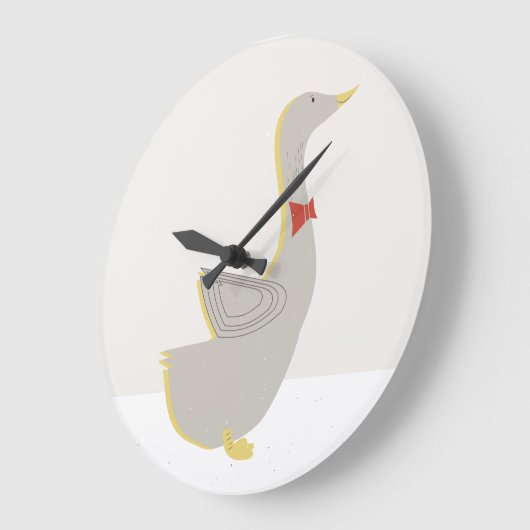 Grijze wandklok (Hoek)