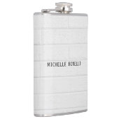 Grijze wandstenen Design Plain Legible Modern Heupfles (Rechts)