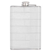 Grijze wandstenen Design Plain Legible Modern Heupfles (Achterkant)