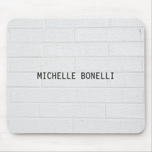 Grijze wandstenen Design Plain Legible Modern Muismat