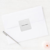 Grijze wandstenen Design Plain Legible Modern Vierkante Sticker (Envelop)