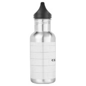 Grijze wandstenen Design Plain Legible Modern Waterfles (Links)
