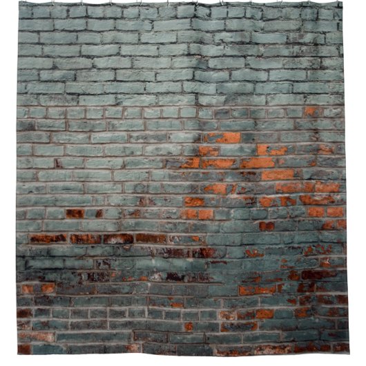 Grijze wandverf douchegordijn (Voorkant)