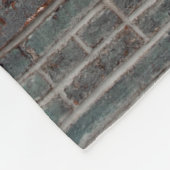 Grijze wandverf fleece deken (Hoek)