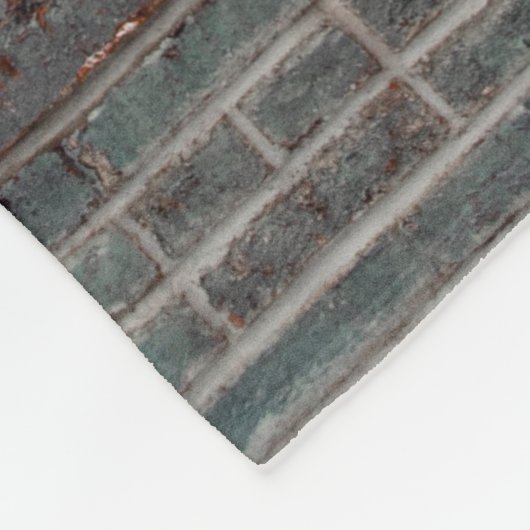 Grijze wandverf fleece deken (Hoek)