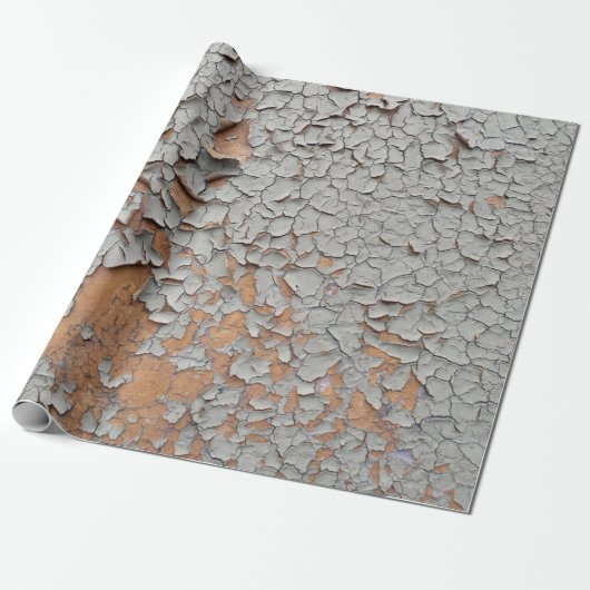 Grijze wandverf in racking cadeaupapier (Uitgerold)